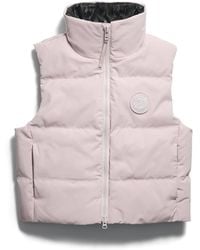 Canada Goose - Grandview Cropped Vest Tonal Disc - Lyst
