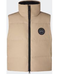 Canada Goose - Kurze Grandview Weste Mit Schwarzem Label (Weiblich, - Lyst