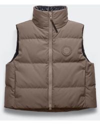 Canada Goose - Grandview Cropped Vest Tonal Label - Lyst