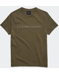 Canada Goose - T-Shirt Girocollo Emersen Con Ricamo (Uomo, - Lyst