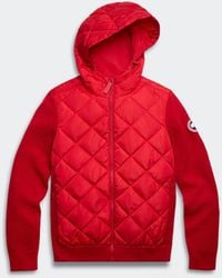 Canada Goose - Hybridge Quilted Knit Hoodie - Lyst