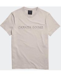 Canada Goose - T-Shirt Girocollo Emersen Con Ricamo (Uomo, - Lyst