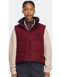 Canada Goose - Grandview Cropped Vest Tonal Disc - Lyst