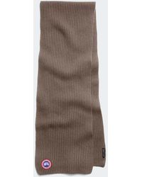 Canada Goose - Cashmere Blend Rib Scarf - Lyst