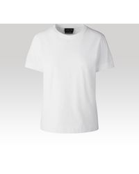 Canada Goose - Broadview T-Shirt mit White Label - Lyst
