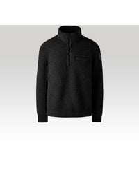 Canada Goose - Lawson 1⁄4 Zip Sweater Black Label Kind Fleece - Lyst