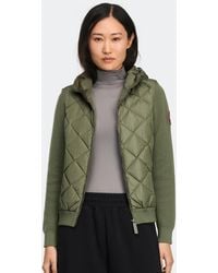 Canada Goose - Hybridge Quilted Knit Hoodie - Lyst