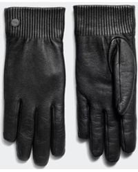 Canada Goose - Ribbed Luxe Leather Glove - Lyst