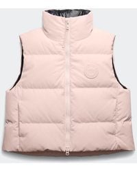 Canada Goose - Grandview Cropped Vest Tonal Disc - Lyst