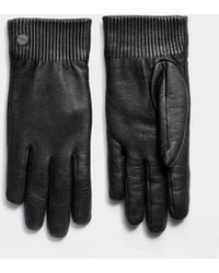 Canada Goose - Ribbed Luxe Leather Glove - Lyst