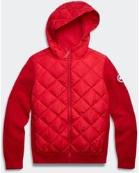Canada Goose - Veste À Capuche En Maille Matelassée Hybridge (Femmes, - Lyst