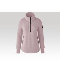 Canada Goose - Severn 1⁄2 Zip Sweater Kind Fleece Black Label - Lyst