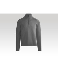 Canada Goose - Stormont ¼ Zip Sweater Label (, Iron, L) - Lyst