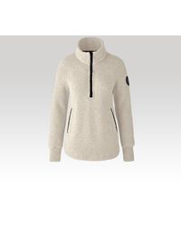 Canada Goose - Severn 1⁄2 Zip Sweater Kind Fleece Black Label - Lyst