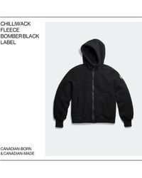 Canada Goose - Chilliwack Fleece Bomber Black Label - Lyst