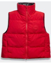 Canada Goose - Grandview Cropped Vest Tonal Disc - Lyst