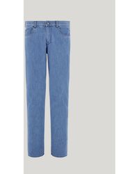 Canali - Medium Regular Fit Five Pocket Soft Touch Denim Stretch Fabric Pants - Lyst