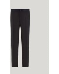 Canali - Regular Fit 150's Wool Tuxedo Trousers - Lyst