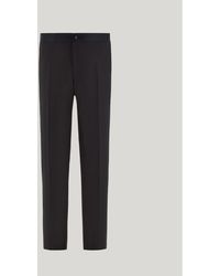 Canali - Regular Fit 150's Wool Tuxedo Trousers - Lyst
