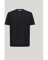 Canali - Lisle Cotton T-Shirt With Double Collar - Lyst