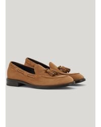 Canali - Nubuck Tassel Loafers With Rubber And Leather Soles - Lyst