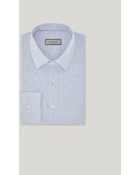 Canali - Sky Regular-Fit Linen Shirt With Narrow Pointed Collar - Lyst