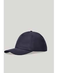 Canali - Baseball Cap With Embroidered Logo And Adjustable Leather Fastening - Lyst