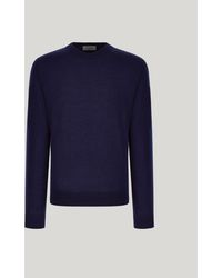 Canali - Nuvola Extra-Fine Merino Wool Seamless Crew Neck - Lyst
