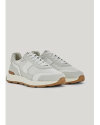 Canali - Technical Fabric And Leather Runner Sneakers - Lyst