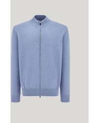 Canali - Air Force Wool And Cashmere Full-Zippered Cardigan - Lyst
