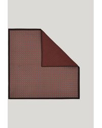 Canali - Silk Pocket Square With A Double Print - Lyst