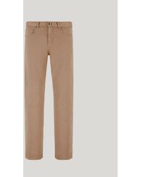 Canali - Taupe Five-Pocket Trousers - Lyst