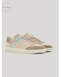 Canali - Nuvola And Calfskin Suede Sneakers - Lyst