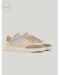 Canali - Nuvola And Calfskin Suede Sneakers - Lyst