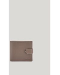 Canali - Walnut Hammered Calfskin Wallet - Lyst