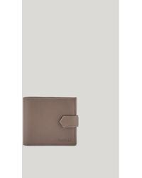Canali - Walnut Hammered Calfskin Wallet - Lyst