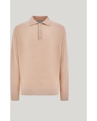 Canali - Nuvola Cameo Pure Wool Seamless Polo Shirt - Lyst