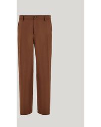 Canali - Nuvola Tapered-Fit Terracotta Cotton Chino Trousers - Lyst