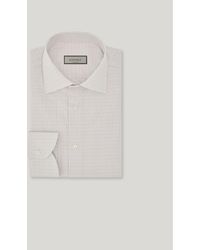 Canali - And Burgundy Cotton Striped Regular-Fit Shirt - Lyst