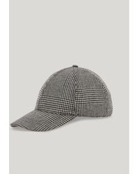 Canali - Pure Wool Check Baseball Cap With Piping - Lyst