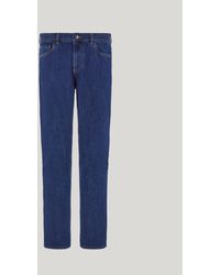 Canali - Five-Pocket Slim-Fit Stretch Denim Pants - Lyst