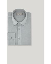 Canali - Regular-Fit Garment-Dyed Linen Shirt With Narrow Pointed Collar - Lyst