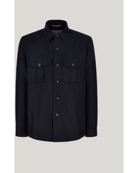 Canali - Impeccabile Pure Wool Six-Button Shirt Jacket - Lyst