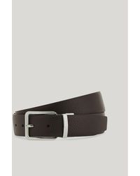 Canali - Reversible Dark And Tumbled Calfskin Belt - Lyst