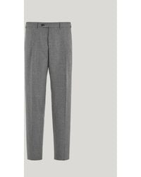 Canali - And Wool Flannel Prince Of Wales Regular-Fit Pants - Lyst