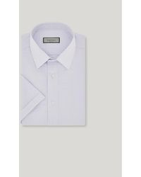 Canali - And Striped Seersucker Cotton Slim-Fit Shirt - Lyst