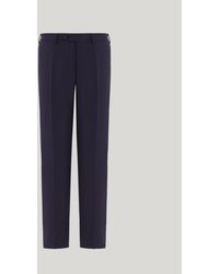 Canali - Regular Fit 180's Wool Trousers - Lyst