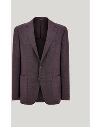 Canali - Dark Matting-Effect Wool Modern-Fit Kei Jacket - Lyst