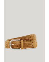 Canali - Leather And Wool Braided Belt - Lyst