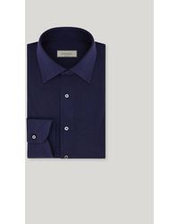 Canali - Midnight Regular-Fit Stretch Cotton Shirt - Lyst